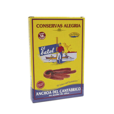 Filete de anchoa del Cantábrico en aceite de oliva RR-100 Especial 10 filetes “00”