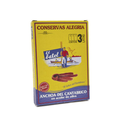 Filete de Anchoa del Cantábrico en aceite de oliva 3xRR50 (P.E. 90gr)